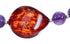 Sterling Silver Amethyst and Amber Bead Necklace KX121130